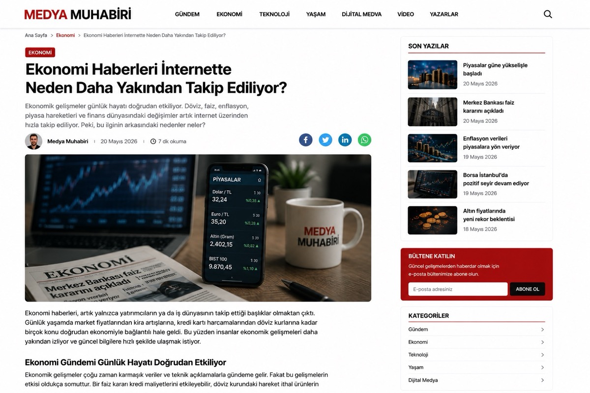 Ekonomi Haberleri İnternette Neden Daha Yakından Takip