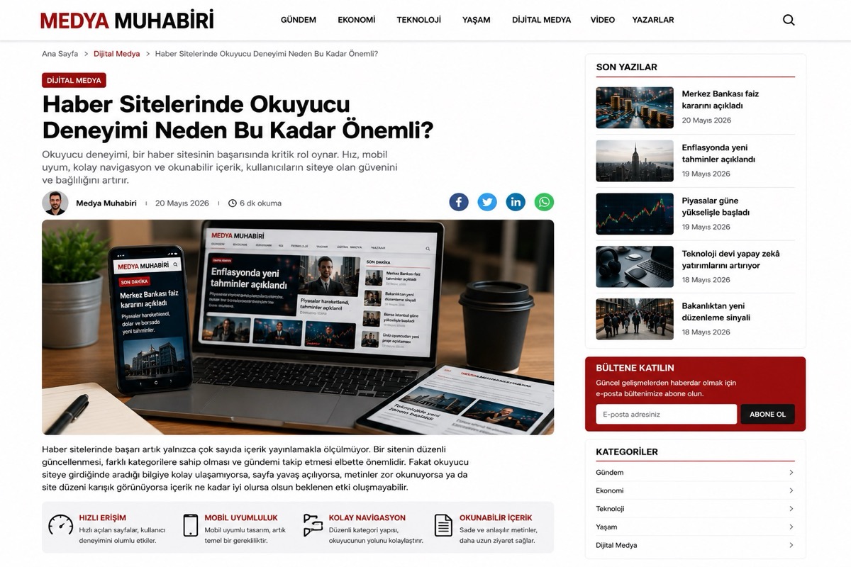 Haber Sitelerinde Okuyucu Deneyimi